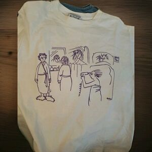 Vintage Michigan Rag Co. Cartoon Long Sleeve Tshirt